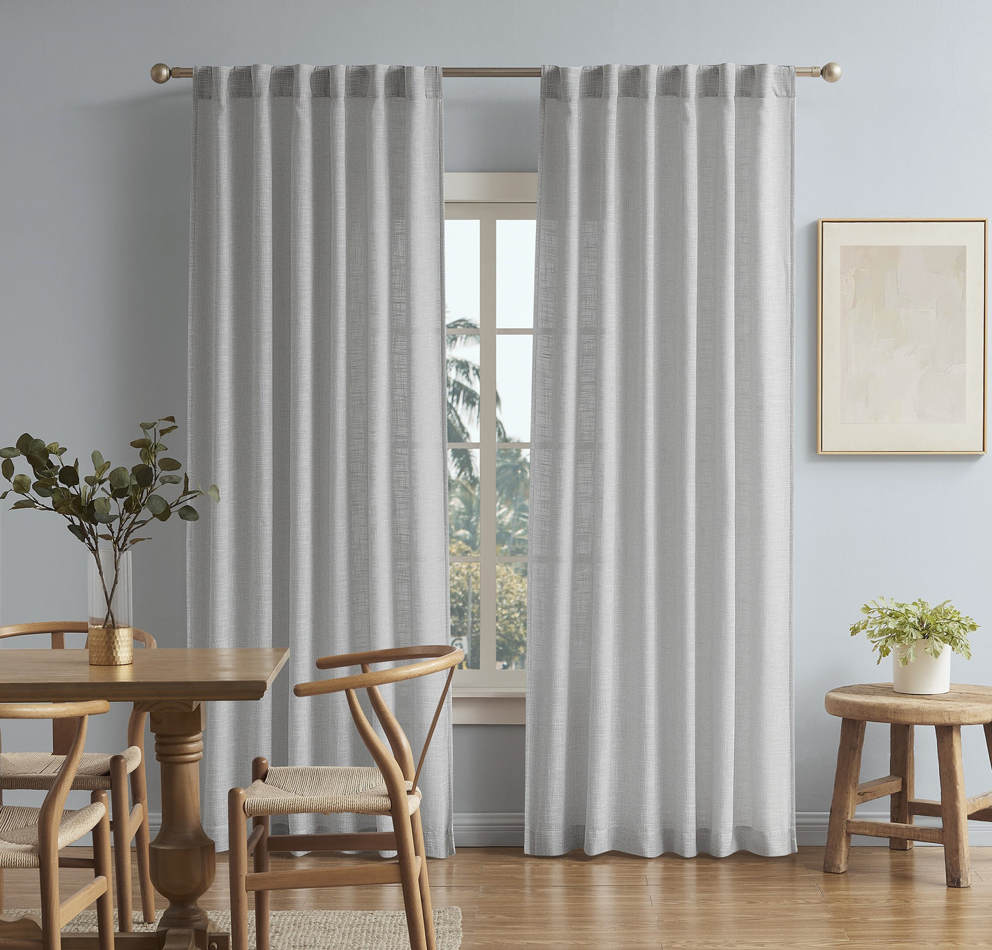 Flynn Sheer Curtain Silver