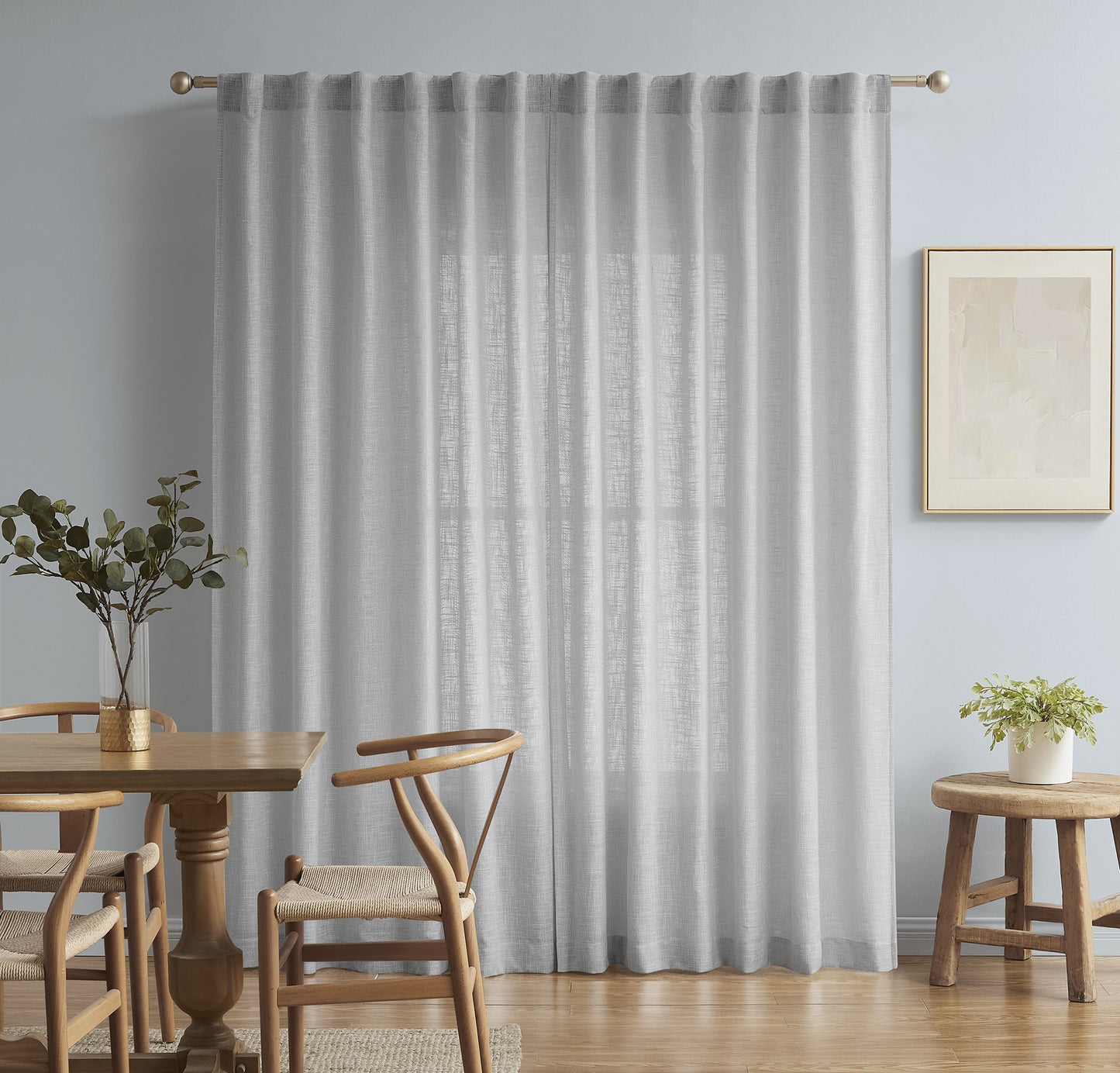 Flynn Sheer Curtain Silver