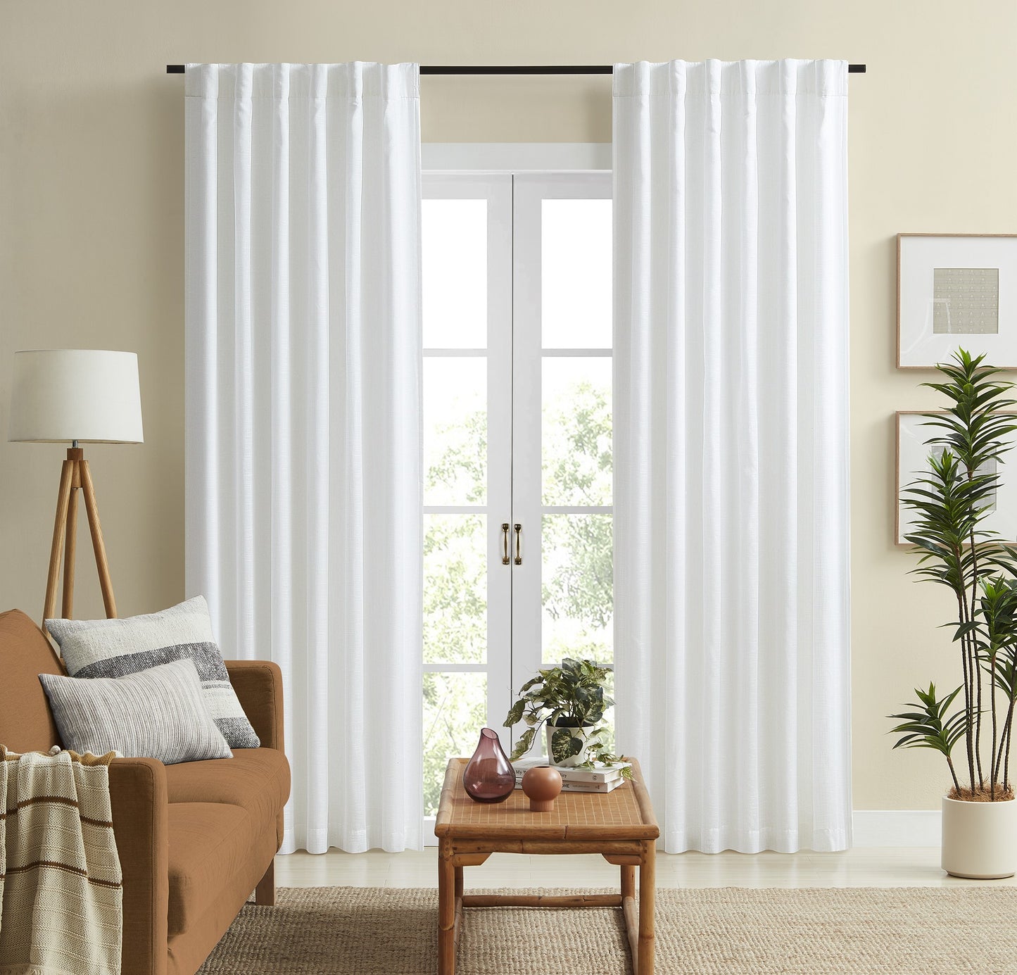 Lennox Sheer Curtain White