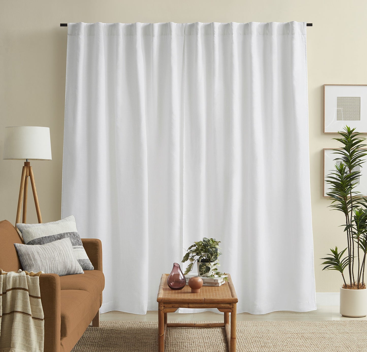 Lennox Sheer Curtain White