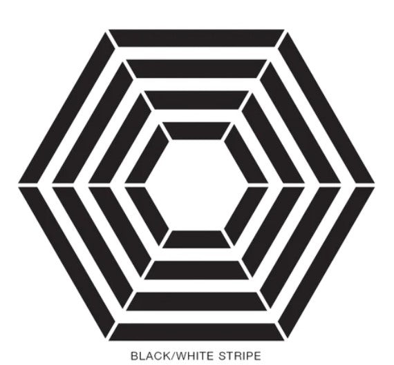 Wind Stable Patio Umbrella 2.8m Black & White